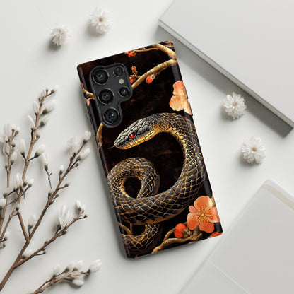 Snake Floral Design Case for Galaxy S series Phones