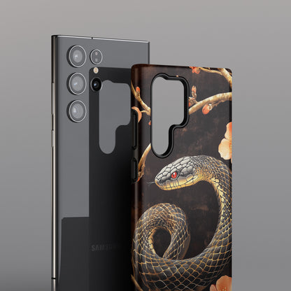 Snake Floral Design Case for Galaxy S series Phones