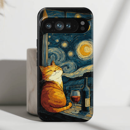 Purrfect Evening Design Phone Case for Google Pixel
