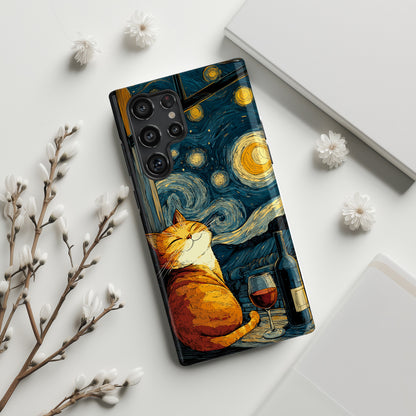 Purrfect Evening Design Phone Case for Galaxy S series Phones