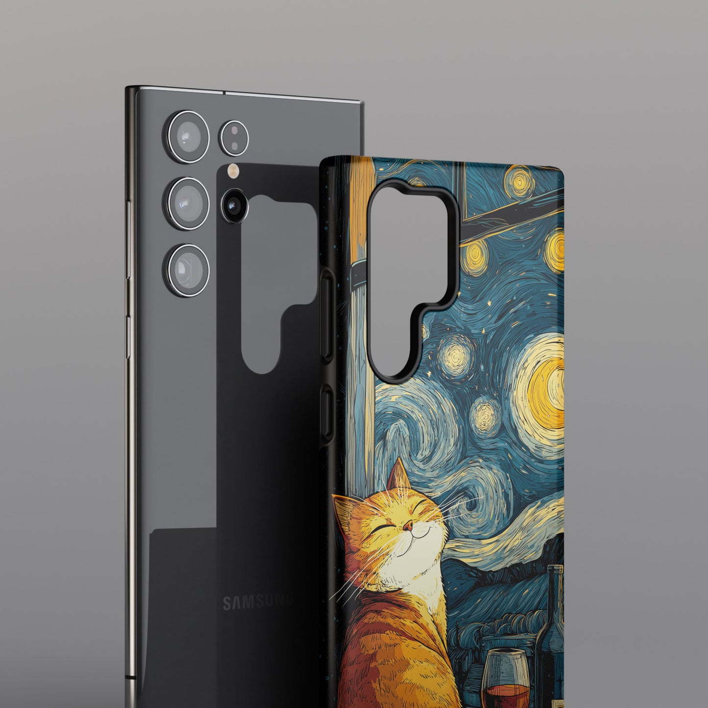 Purrfect Evening Design Phone Case for Galaxy S series Phones