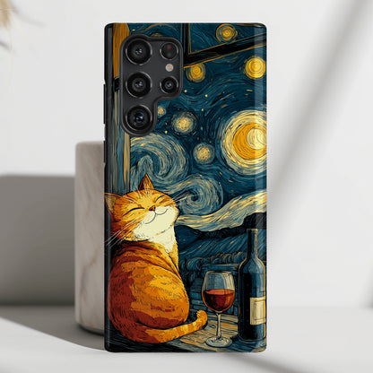 Purrfect Evening Design Phone Case for Galaxy S series Phones