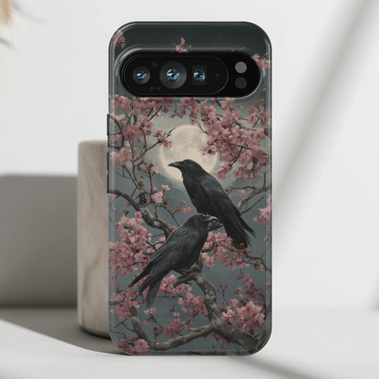 Ravens in Bloom Design Phone Case for Google Pixel