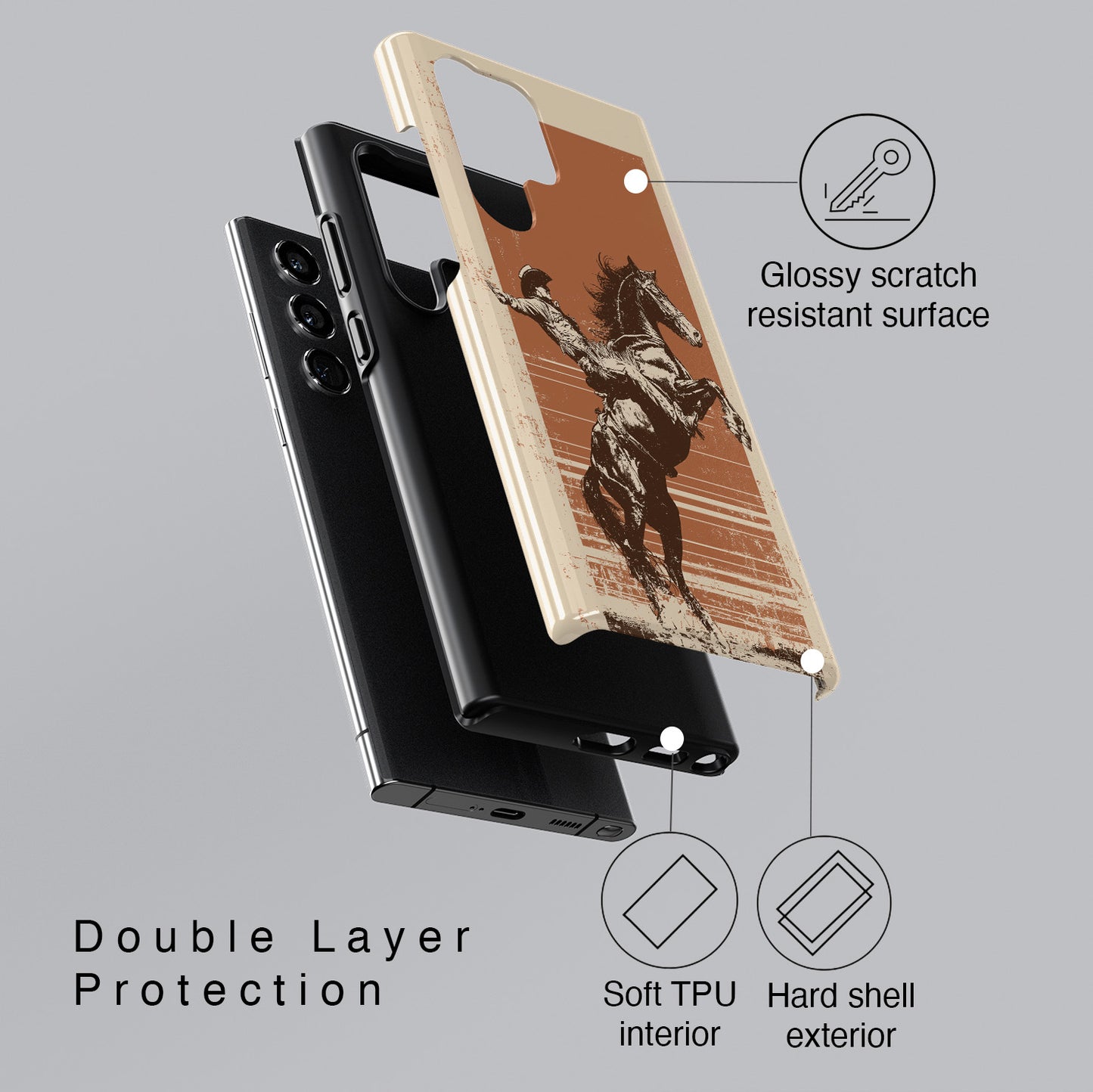 Rust & Dust Design Phone Case for Galaxy S series Phones