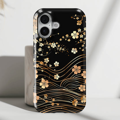 Sakura Wave Japanese Art Design iPhone Case