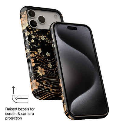 Sakura Wave Japanese Art Design iPhone Case