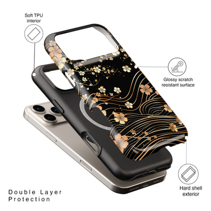 Sakura Wave Japanese Art Design iPhone Case