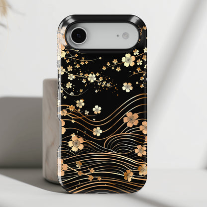 Sakura Wave Japanese Art Design iPhone Case