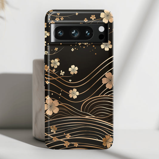Sakura Wave Japanese Art Design Phone Case for Google Pixel