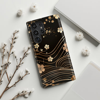 Sakura Wave Japanese Art Design Samsung Phone Case
