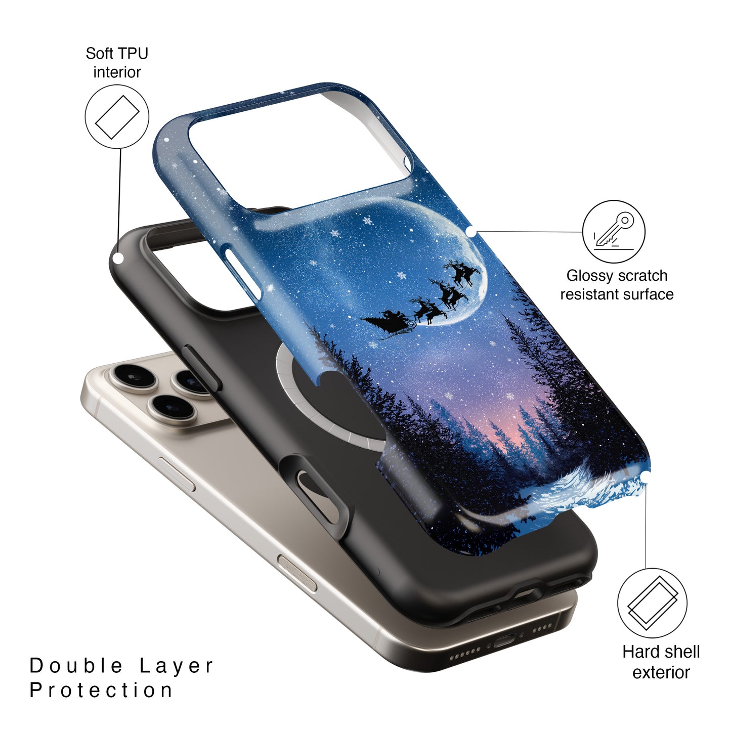 Santa’s Flight Design iPhone Case