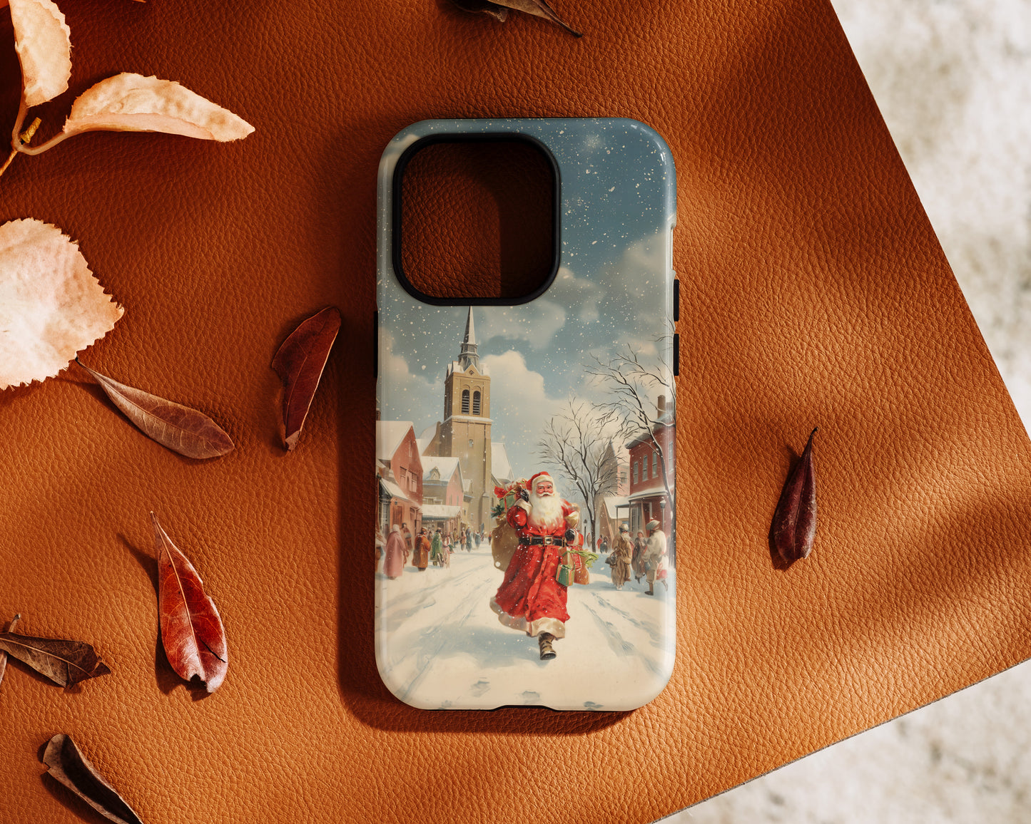 Santa’s Stroll Design iPhone Case