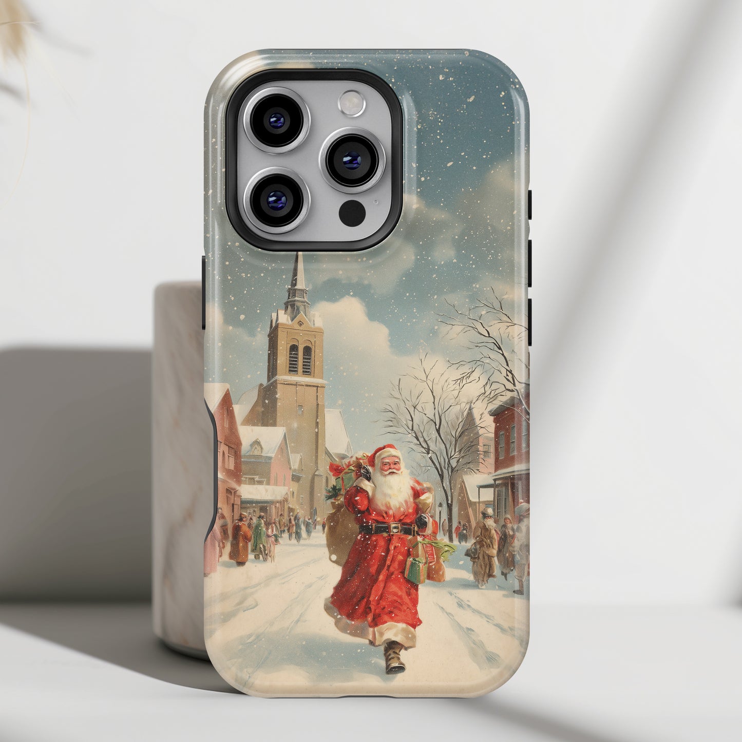 Santa’s Stroll Design iPhone Case