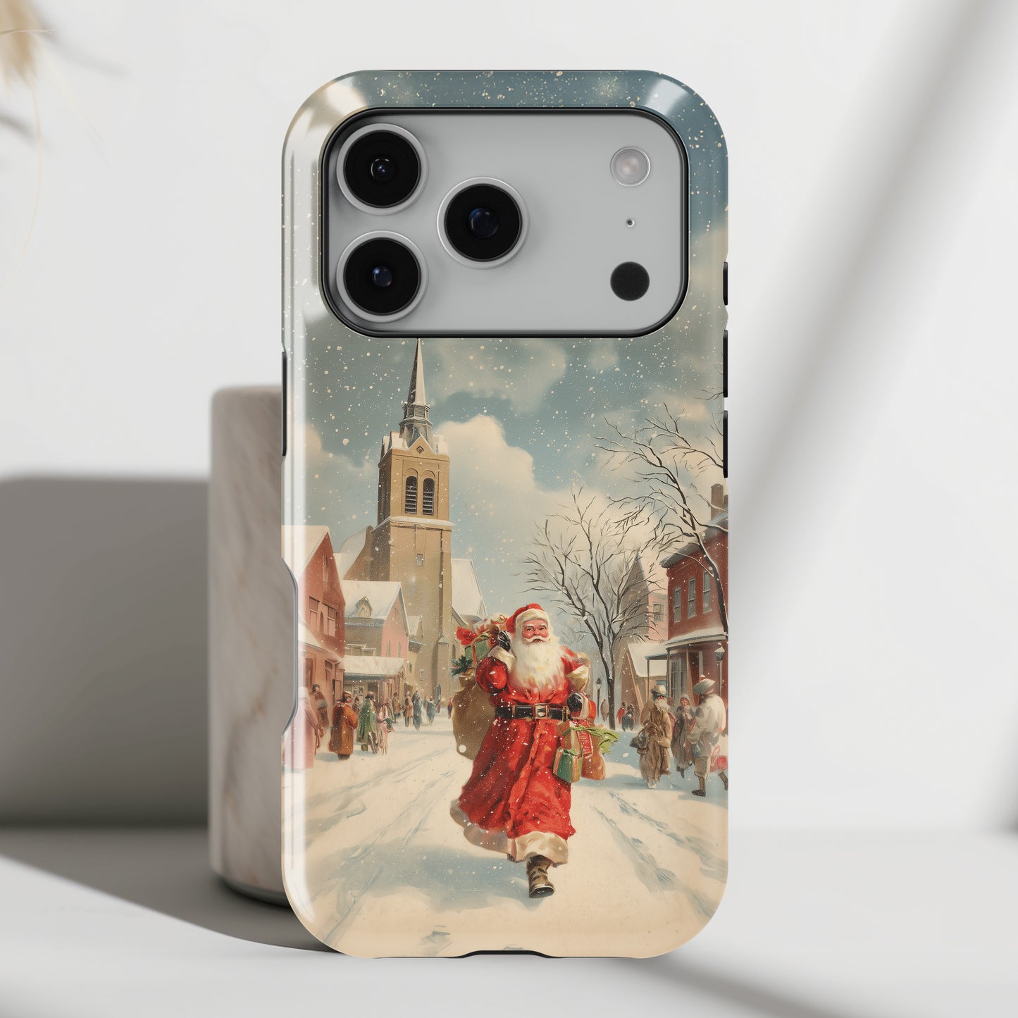 Santa’s Stroll Design iPhone Case