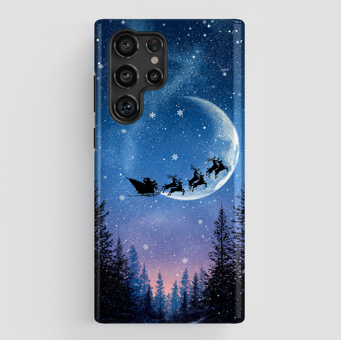 Santa’s Flight Design Phone Case for Galaxy S series Phones