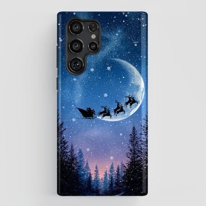 Santa’s Flight Design Phone Case for Galaxy S series Phones