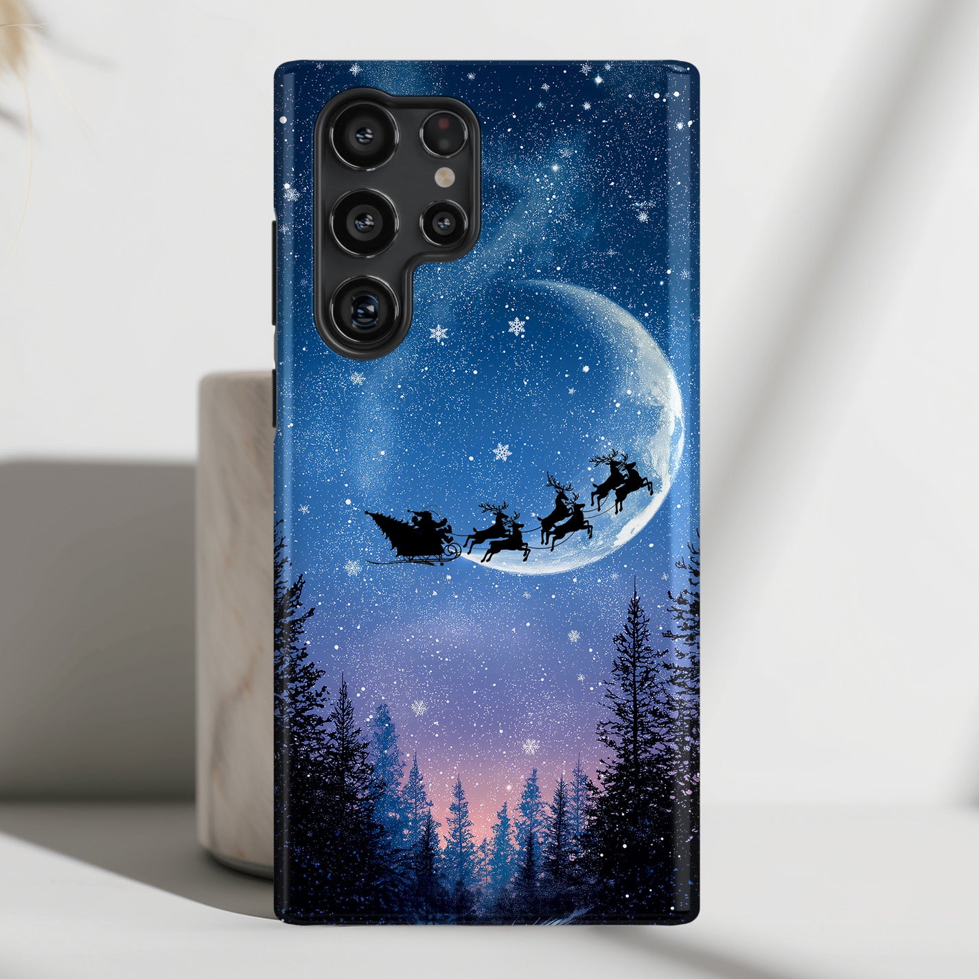 Santa’s Flight Design Phone Case for Galaxy S series Phones