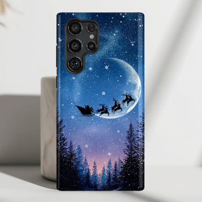 Santa’s Flight Design Phone Case for Galaxy S series Phones