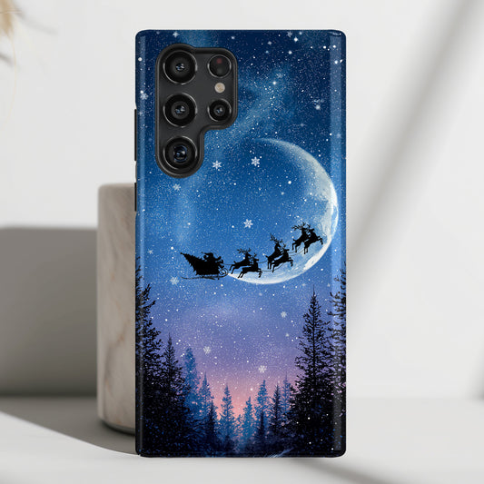 Santa’s Flight Design Phone Case for Galaxy S series Phones