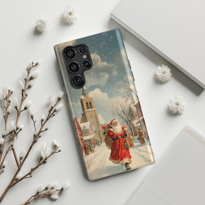 Santa’s Stroll Design Phone Case for Galaxy S series Phones