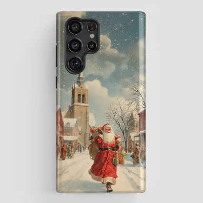 Santa’s Stroll Design Phone Case for Galaxy S series Phones