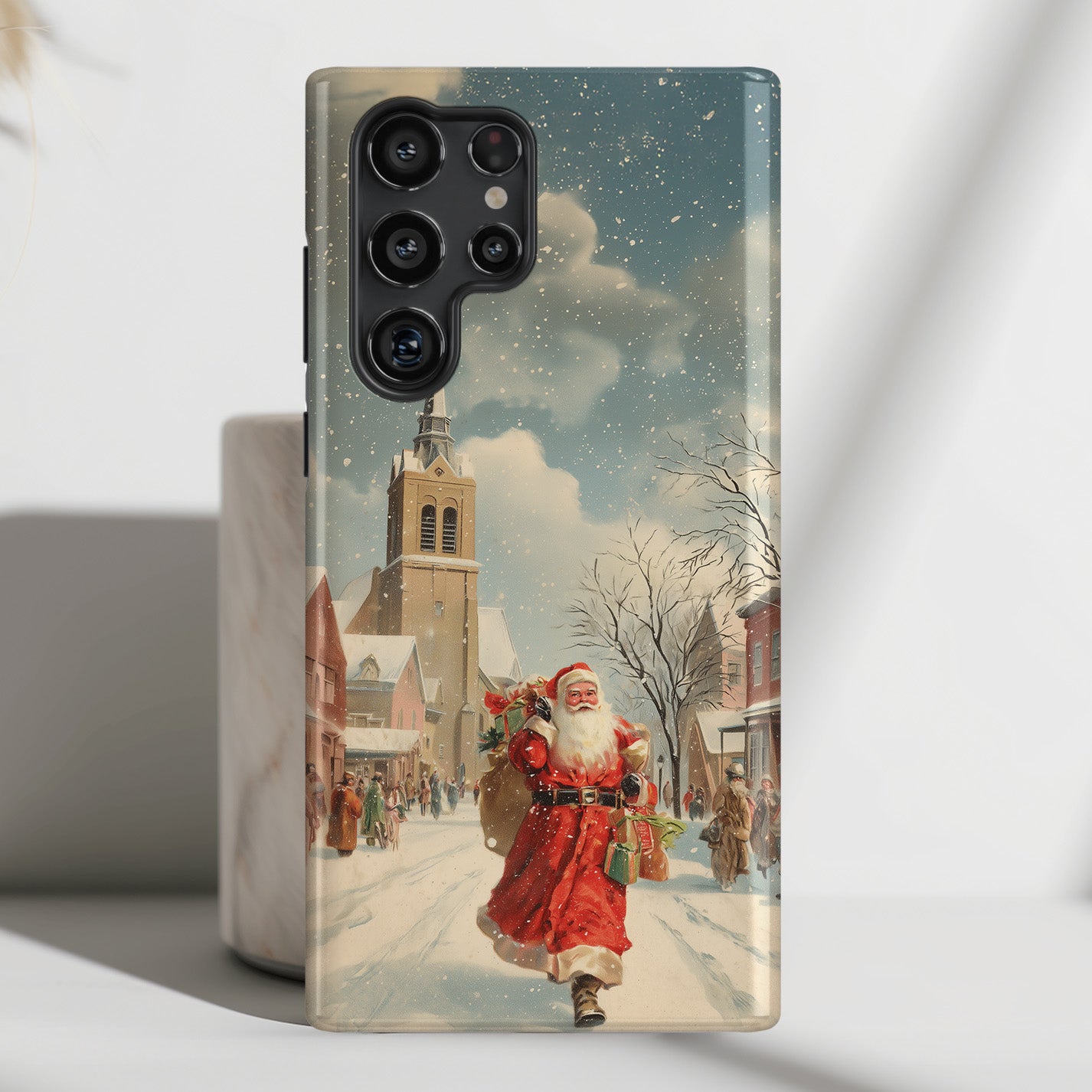 Santa’s Stroll Design Phone Case for Galaxy S series Phones