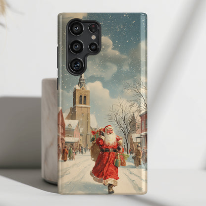 Santa’s Stroll Design Phone Case for Galaxy S series Phones