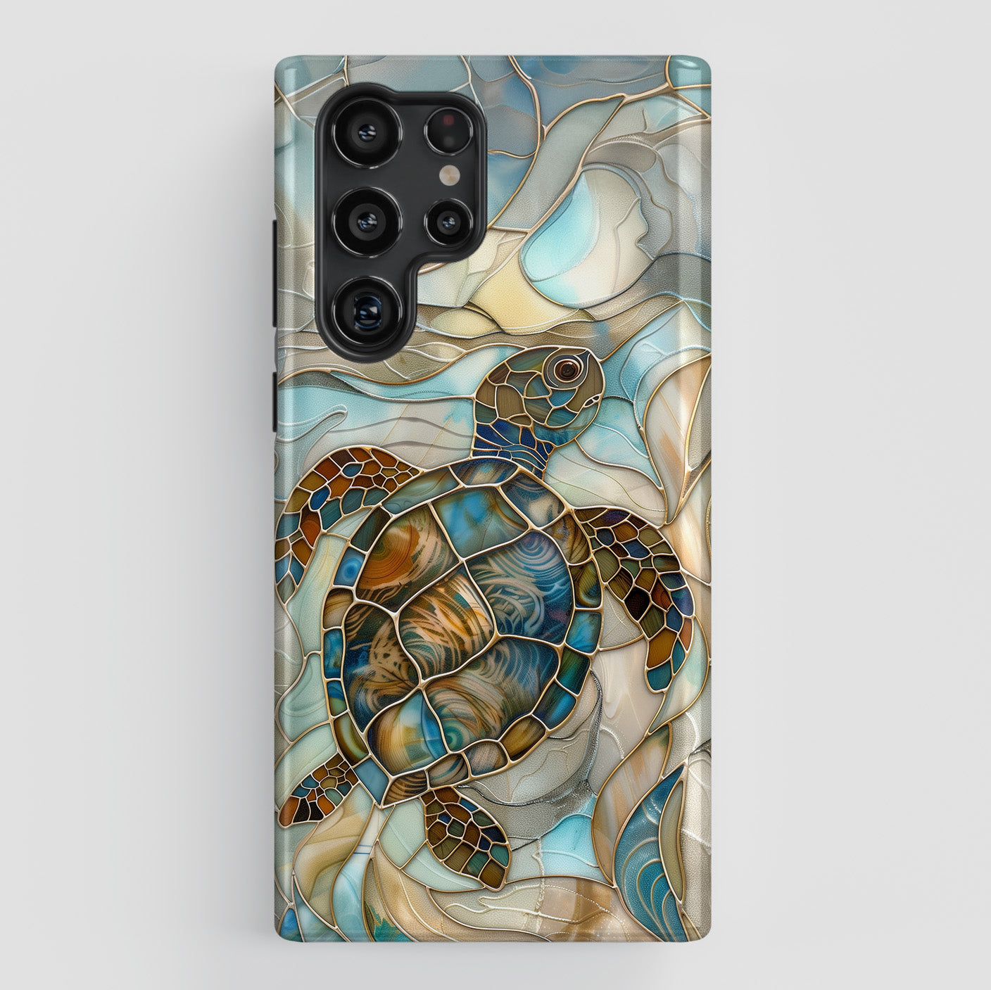 Turtle Stained Glass Design 2 Case for Galaxy S series Phones