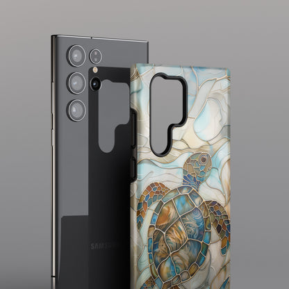 Turtle Stained Glass Design 2 Samsung Phone Case