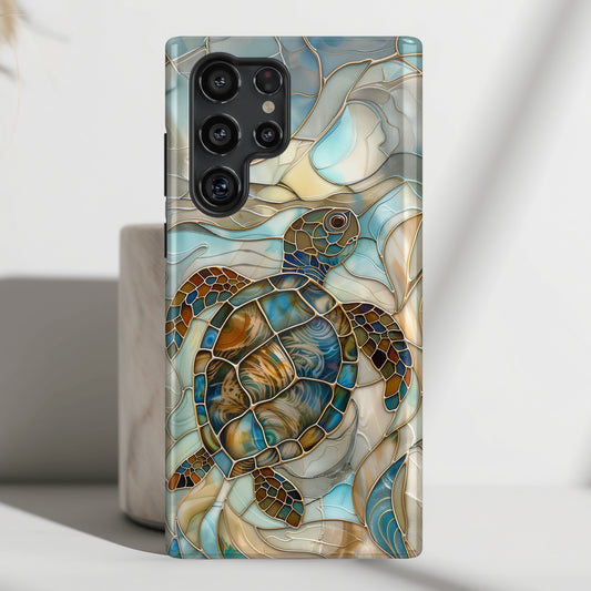 Turtle Stained Glass Design 2 Case for Galaxy S series Phones