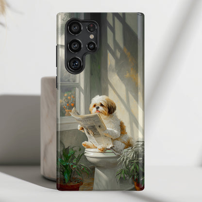 Serious Business (Shih Tzu) Design Phone Case for Galaxy S series Phones