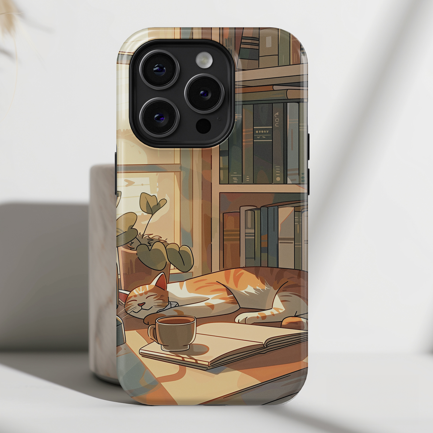 Sleeping Cat Design iPhone Case