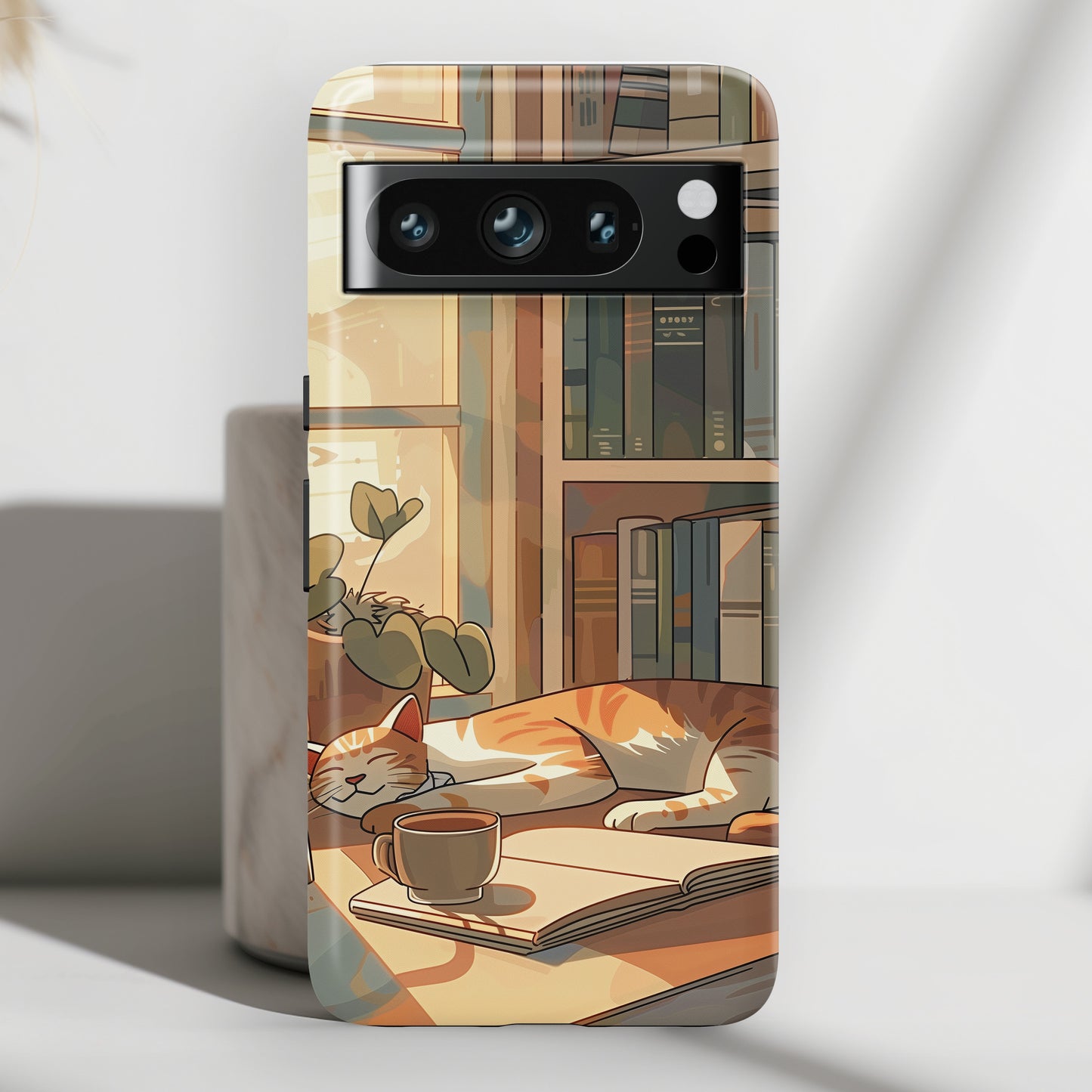 Sleeping Cat Design Google Pixel Phone Case