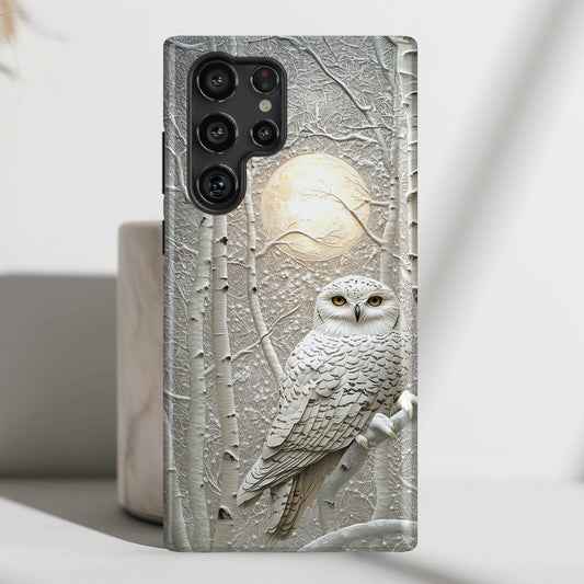 Snowy Owl Design Case for Galaxy S series Phones