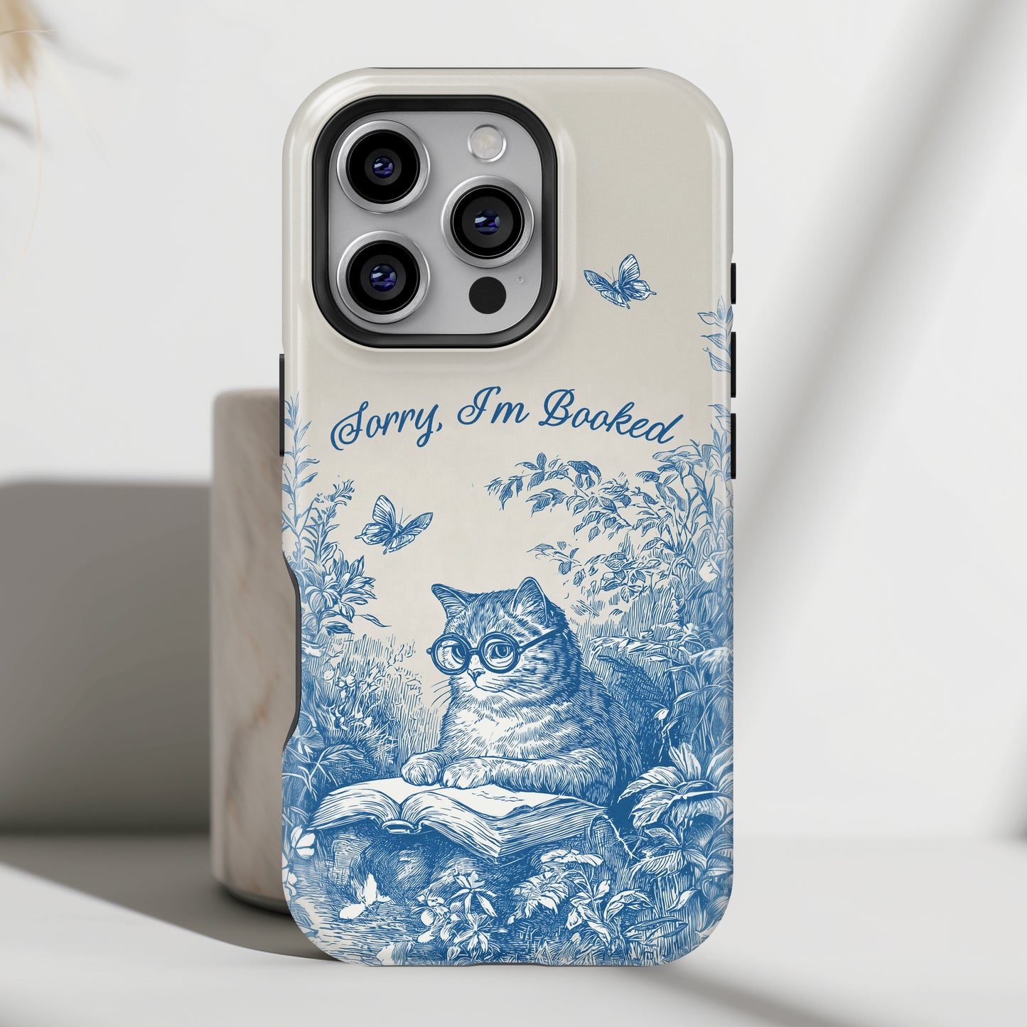 Sorry I'm Booked Design iPhone Case