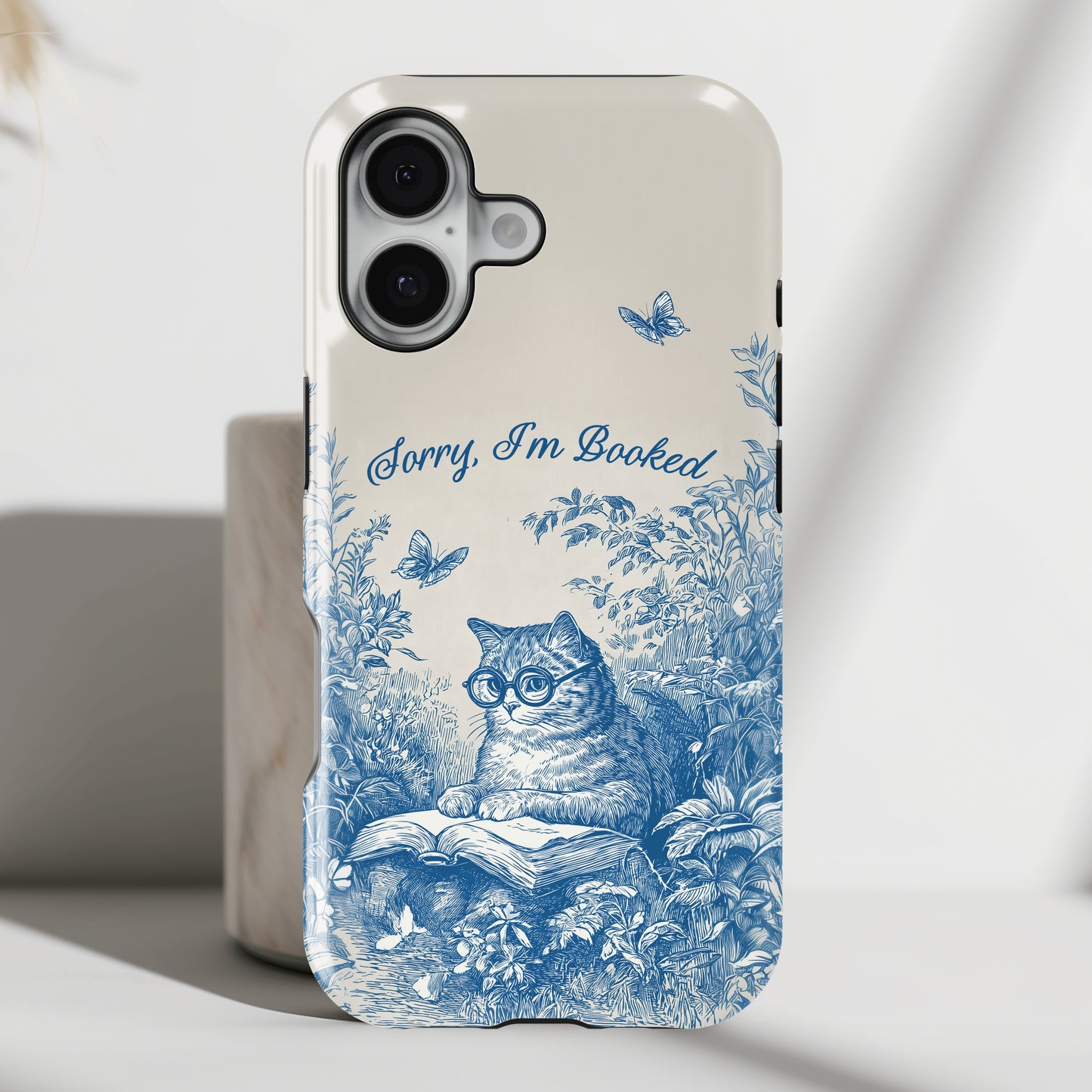 Sorry I'm Booked Design iPhone Case