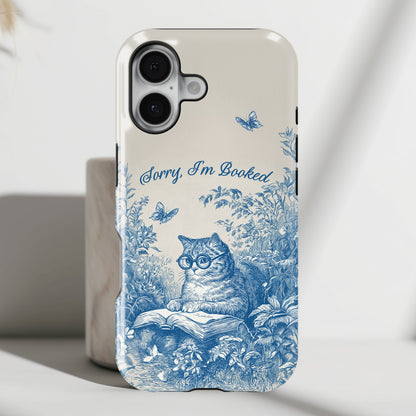 Sorry I'm Booked Design iPhone Case