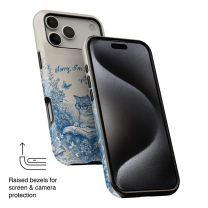 Sorry I'm Booked Design iPhone Case