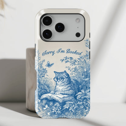 Sorry I'm Booked Design iPhone Case