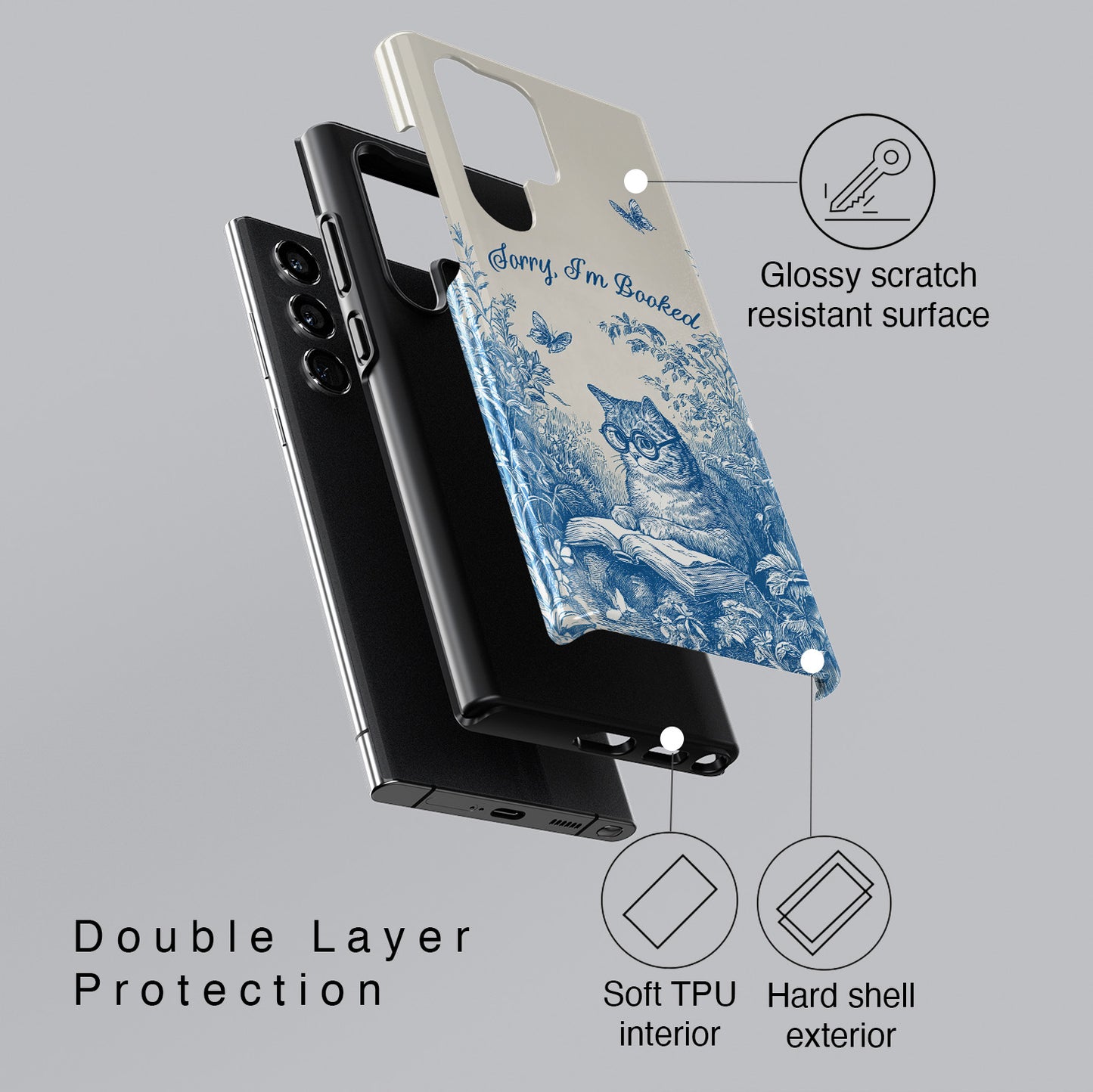 Sorry I'm Booked Design Phone Case for Galaxy S series Phones