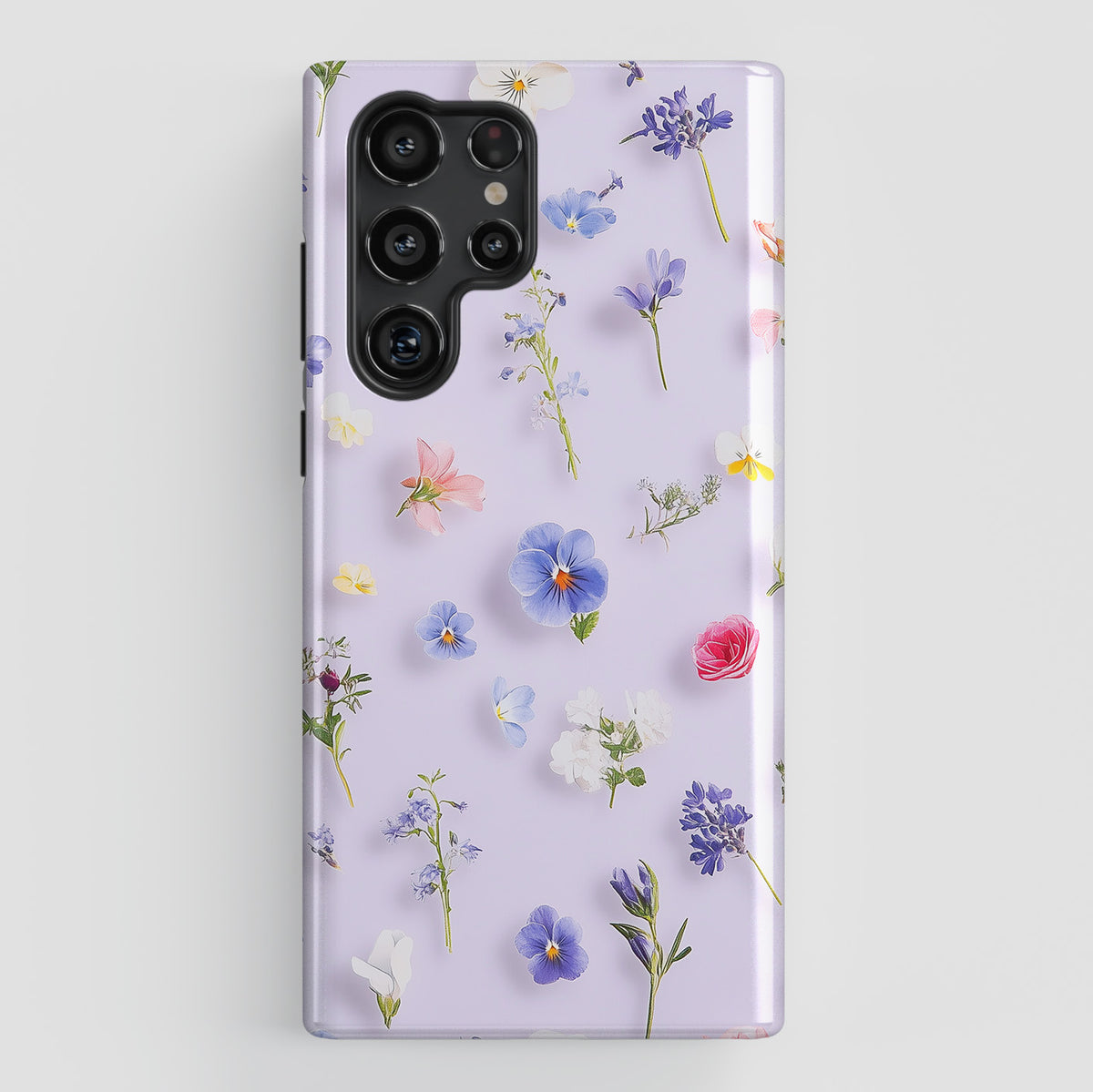 Spring Loaded Phone Case Spring Wildflowers Design Phone Case for Galaxy S series Phones – SigCase