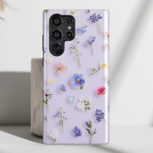 Spring Wildflowers Design Phone Case for Galaxy S series Phones