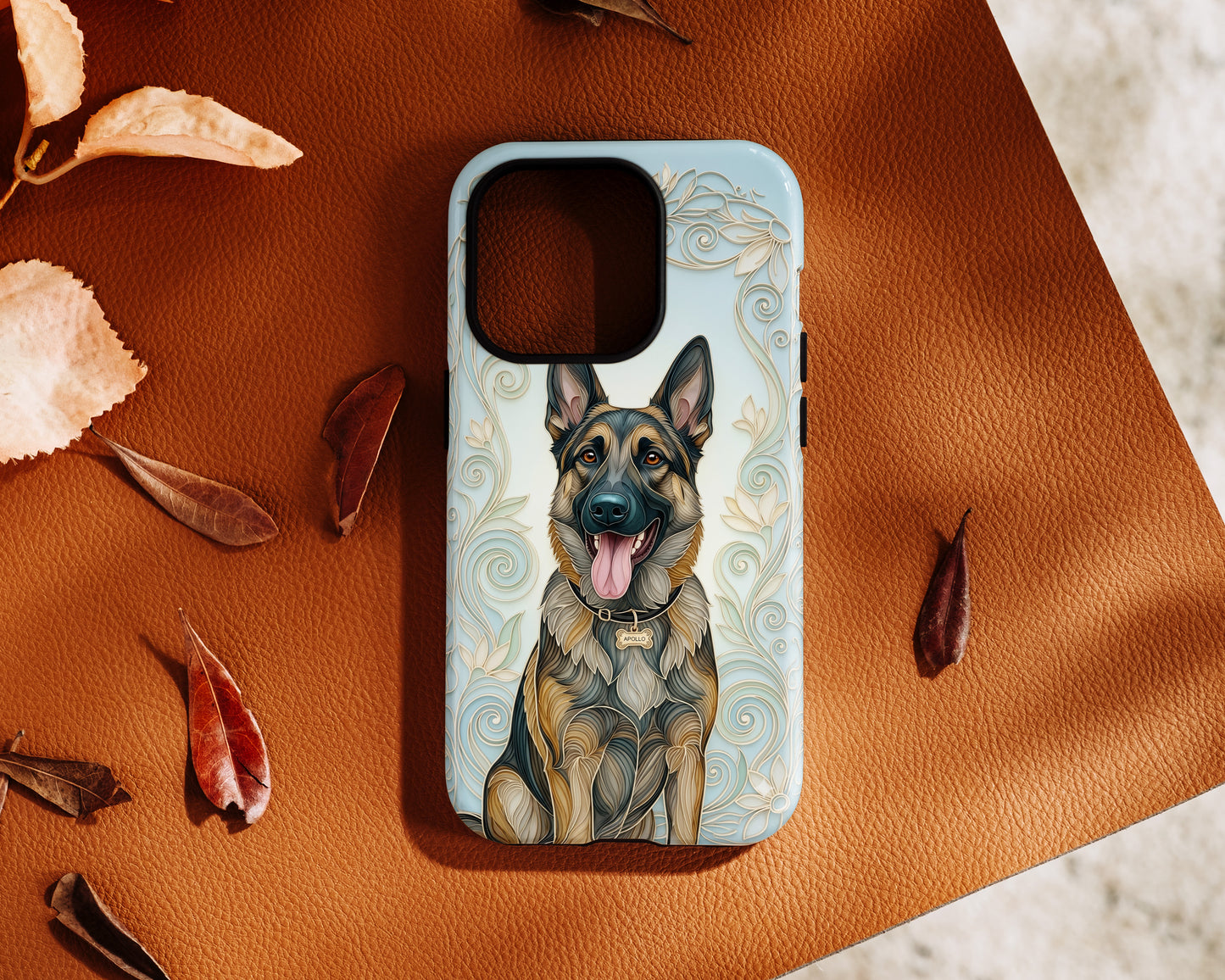 The Elegant Filigree – Custom Pet Portrait iPhone Case