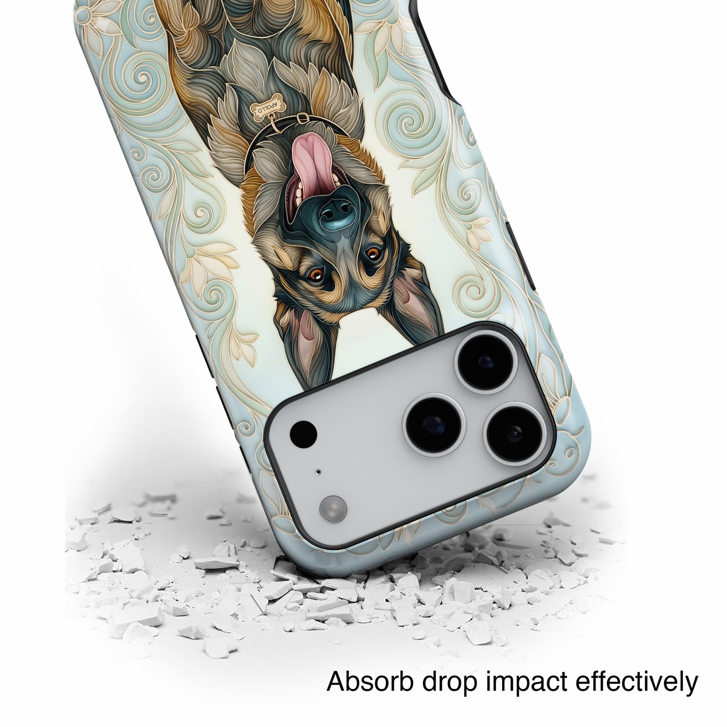 The Elegant Filigree – Custom Pet Portrait iPhone Case