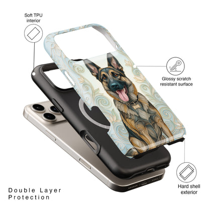 The Elegant Filigree – Custom Pet Portrait iPhone Case