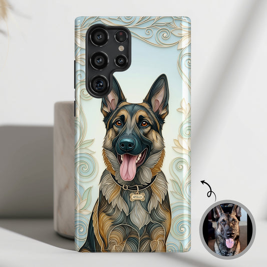 The Elegant Filigree – Custom Pet Portrait Phone Case for Galaxy S series Phones