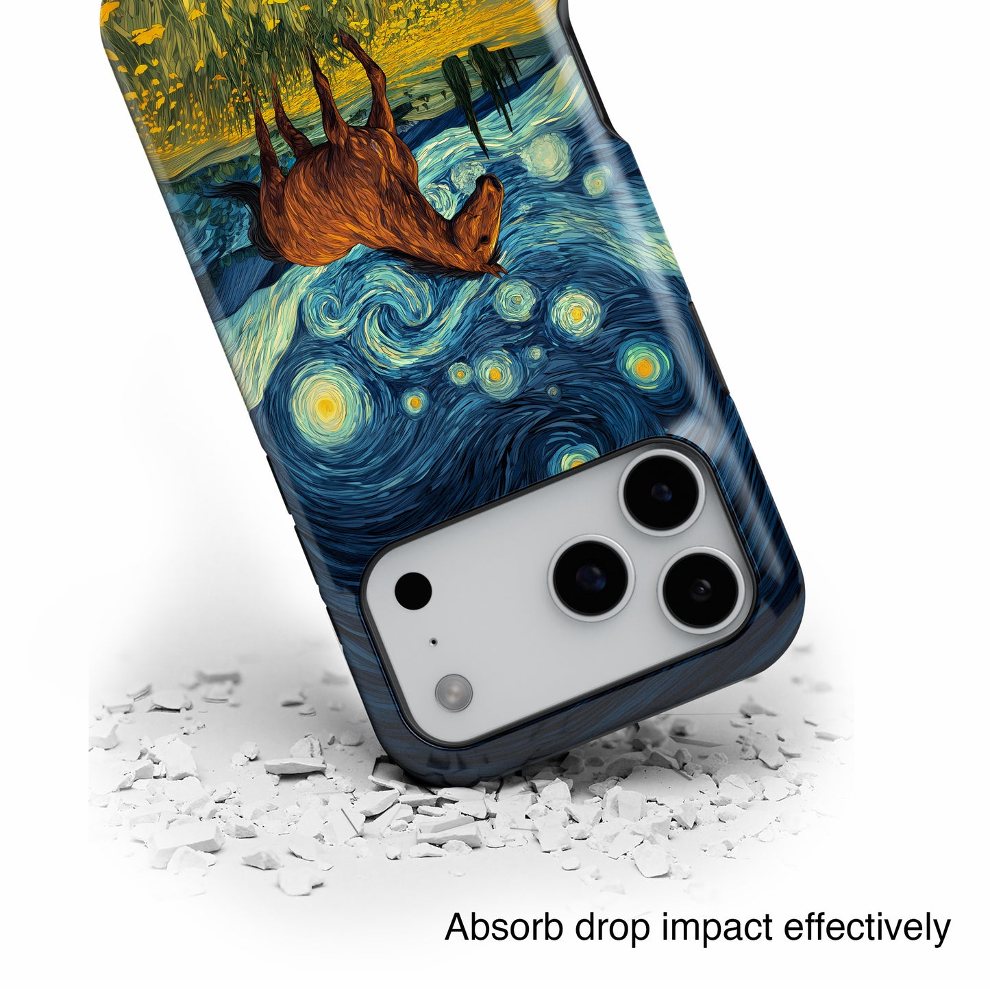 Starry Night Stallion Design iPhone Case