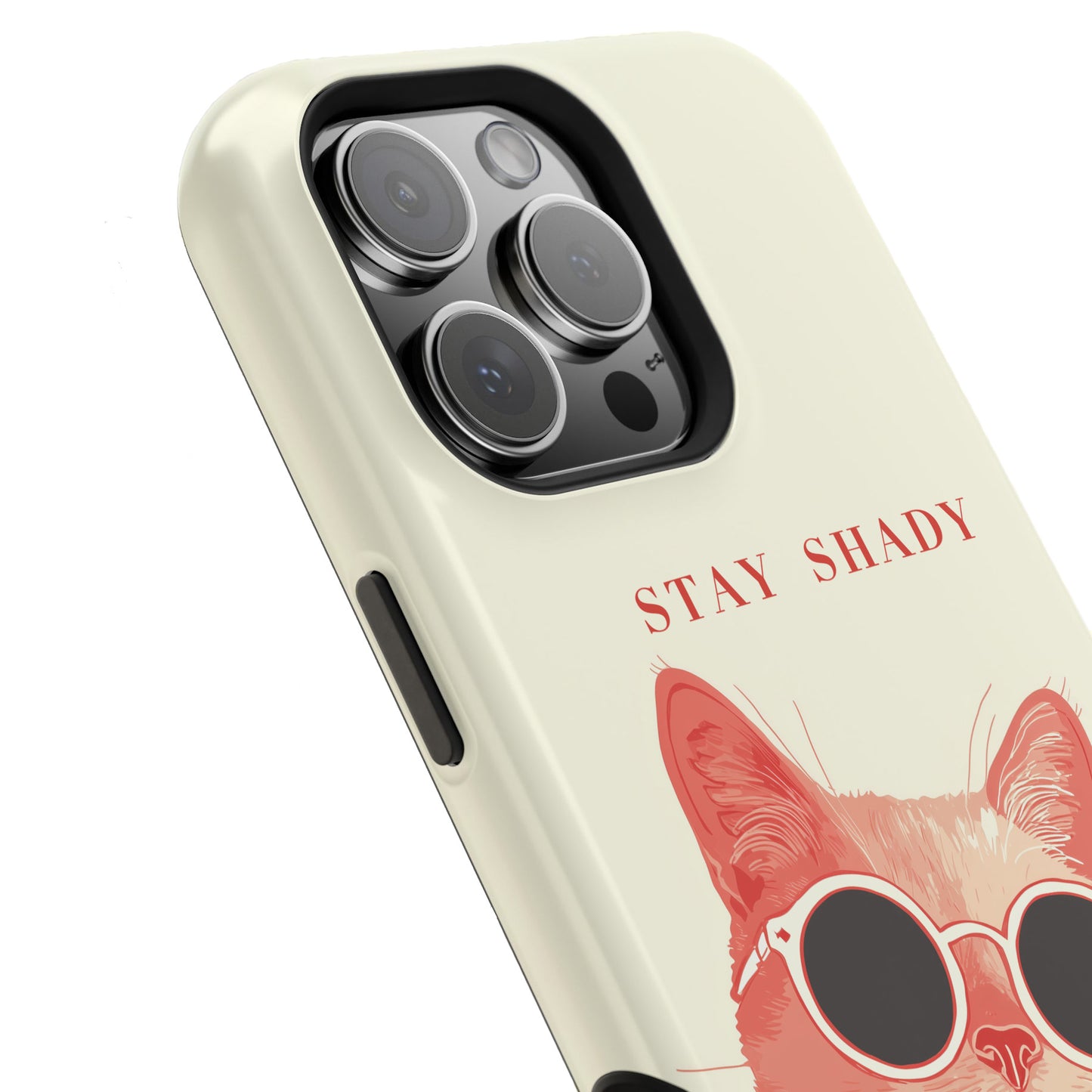 Stay Shady – Pop-Art Feline Design iPhone Case