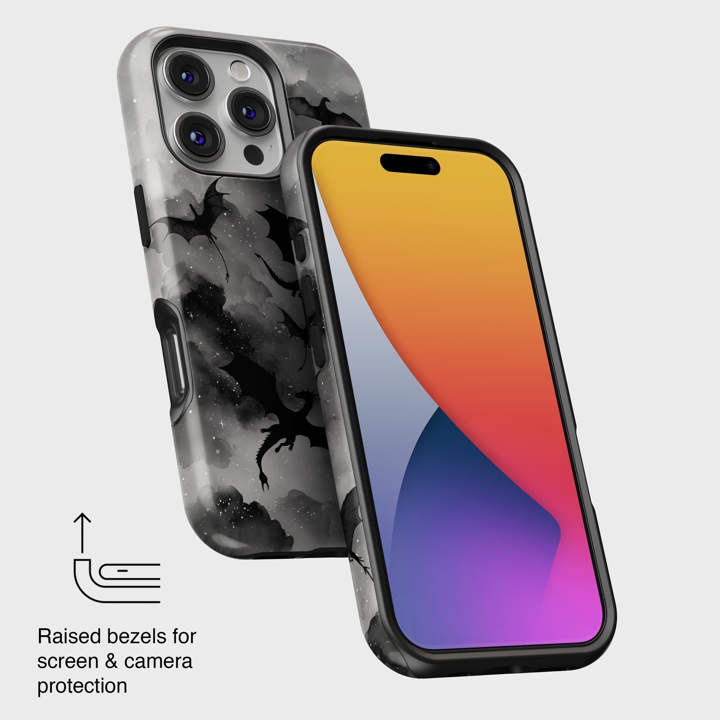 Storm of Dragons Design iPhone Case