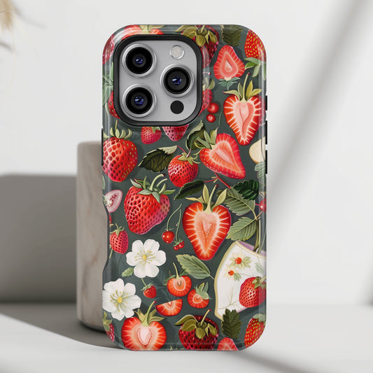 Strawberry Pattern iPhone Case